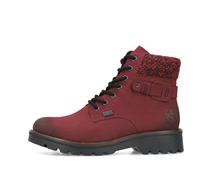Rieker Damen Schnürstiefeletten 73225, Frauen Stiefeletten, wasserabweisend, riekerTEX,uebergangsschuhe,uebergangsstiefel,rot (35),39 EU / 6 UK