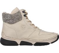 Rieker Damen Schnürstiefel Weiß, Damen, Größe: 37, Material: Kunstleder/Textil