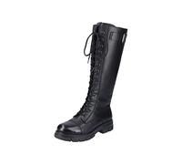 Rieker Damen Schnürstiefel Z9106, Frauen Stiefel,uebergangsstiefel,uebergangsschuhe,schnürboots,langschaftstiefel,schnürung,schwarz (00),38 EU / 5 UK