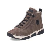 Rieker Damen Schnürstiefeletten 45912, Frauen Stiefeletten,schnürboots,Winterstiefeletten,Winterschuhe,gefüttert,Boots,braun (25),41 EU / 7.5 UK