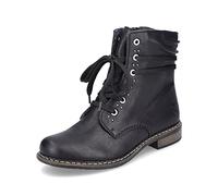 Rieker Damen Schnürstiefeletten 71218, Frauen Stiefeletten,schnürboots,reißverschluss,Boots,Stiefel,Bootee,Booties,schwarz (00),36 EU / 3.5 UK