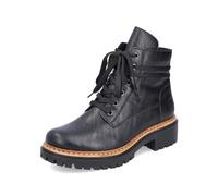 Rieker Damen Schnürstiefeletten 72603 – Kurzstiefel, schwarz (00) – Größe 39 EU / UK 6