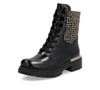 Schnürboots RIEKER Gr. 41, goldfarben (schwarz, goldfarben) Damen Schuhe (69998543-41) schwarz, goldfarben