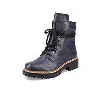 Rieker Damen Schnürstiefeletten 72621, Frauen Stiefeletten,uebergangsschuhe,uebergangsstiefel,Chukka Boots,schnürboots,blau (14),43 EU / 9 UK