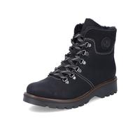 Rieker Damen Schnürstiefeletten 73232, Frauen Stiefeletten,Winterstiefeletten,warm,gefüttert,Boots,Stiefel,Bootee,schwarz (00),39 EU / 6 UK