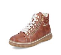 Rieker Damen Schnürstiefeletten 74233, Frauen Stiefeletten, lose Einlage, wasserabweisend, riekerTEX,Winterstiefeletten,beige (24),37 EU / 4 UK