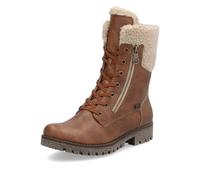 Rieker Damen Schnürstiefeletten 78522, Frauen Stiefeletten,schnürboots,Winterstiefeletten,Winterschuhe,warm,gefüttert,braun (24),36 EU / 3.5 UK