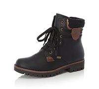 Rieker Damen Schnürstiefeletten 785G5, Frauen Stiefeletten, wasserabweisend, riekerTEX,Chukka Boots,schnürboots,tex,schwarz (02),36 EU / 3.5 UK