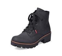Rieker Damen Schnürstiefeletten 79240, Frauen Stiefeletten,schnürboots,übergangsschuhe,Boots,Stiefel,Bootee,Booties,schwarz (00),36 EU / 3.5 UK