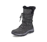 Winterstiefel RIEKER Gr. 38, schwarz (dunkelgrau, schwarz) Damen Schuhe (31510368-38) dunkelgrau, schwarz
