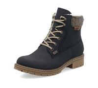 Rieker Damen Schnürstiefeletten Y9118, Frauen Stiefeletten, wasserabweisend, riekerTEX,gefüttert,Stiefel,Bootee,Booties,blau (14),42 EU / 8 UK