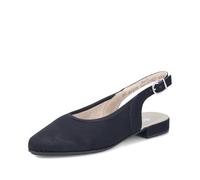 Slingpumps RIEKER, Damen, Gr. 40, schwarz, Nubuklederimitat, unifarben, Schuhe Slingpumps, Sommerschuh, Sabot mit elastischem Textileinfass (64457569-40) schwarz