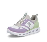 Rieker Damen Slip-On Sneaker M6078, Frauen Halbschuhe,Laufschuhe,straßenschuhe,Strassenschuhe,Sportschuhe,Freizeitschuhe,Multi (90),36 EU / 3.5 UK