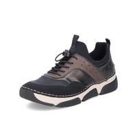 Rieker Damen Slipper 45961, Frauen Slip On,Schlupfschuhe,schluepfschuhe,Loafer,Slip-ons,freitzeitschuhe,Mokassins,schwarz Kombi (00),40 EU / 6.5 UK