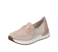 Slip-On Sneaker RIEKER "Slipper vegan" Gr. 38, rosa (rosé) Damen Schuhe Slipper mit eleganter Zierspange (68542613-38)