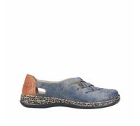 Rieker Damen Low-Top Sneaker 46369, Frauen Halbschuhe,Laufschuhe,straßenschuhe,Strassenschuhe,Sportschuhe,Freizeitschuhe,blau (12),37 EU / 4 UK