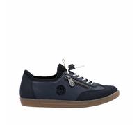 Rieker Damen Slipper Blau, Damen, Größe: 37, Material: Kunstleder/Textil