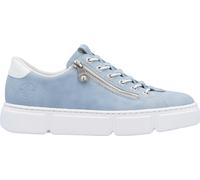 Rieker Damen Low-Top Sneaker N5952, Frauen Halbschuhe,Freizeitschuhe,Turnschuhe,Laufschuhe,straßenschuhe,Strassenschuhe,blau (10),39 EU / 6 UK