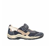 Rieker Damen Slipper Blau, Damen, Größe: 39, Material: Kunstleder/Textil