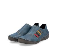 Rieker Damen-Slipper Blau-Mehrfarbig 38