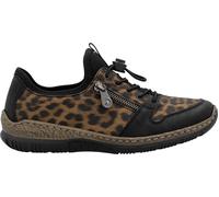 Rieker Damen Slipper Braun, Damen, Größe: 42, Material: Kunstleder/Textil