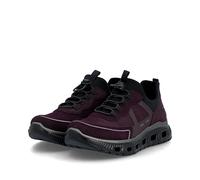 Rieker Damen-Slipper Brombeer-Rot-Schwarz 38