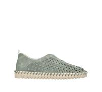 Rieker Damen Slipper Grün, Damen, Größe: 36, Material: Kunstleder/Textil