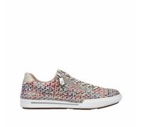 Rieker Damen Slipper Multicolor, Damen, Größe: 39, Material: Leder/Textil
