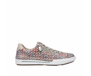 Rieker Damen Slipper Multicolor, Damen, Größe: 39, Material: Leder/Textil