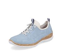 Rieker Damen Slipper N4285-10 Blau Größe EU 42