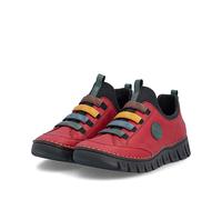 Rieker Damen-Slipper Rot-Schwarz-Mehrfarbig 40
