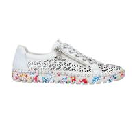 Rieker Damen Slipper Weiß, Damen, Größe: 40, Material: Glattleder/Synthetik