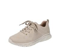 Rieker Damen Sneaker 54022 Textil leichte Laufsohle Beige Größe EU 39