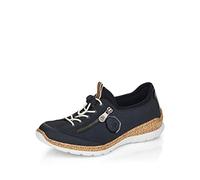Rieker Damen Sneaker | Frauen Schnürschuhe | schnürer | Sneaker | Halbschuhe | Freizeitschuhe | Schnuerer | straßenschuhe,blau (14),38 EU / 5 UK