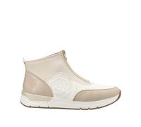 Rieker Damen Sneaker 58959-62 - Low-Top, lose Einlage - Beige, Gr. 36 EU