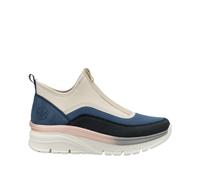 Rieker Damen Low-Top Sneaker 48053, Frauen Halbschuhe, lose Einlage,straßenschuhe,Strassenschuhe,Sportschuhe,blau Kombi (14),41 EU / 7.5 UK