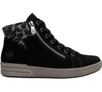 Rieker Damen Sneaker High Schwarz, Damen, Größe: 39, Material: Leder/Textil