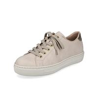 Rieker Damen Sneaker L9800, Frauen Schnürschuhe,Schnuerer,straßenschuhe,Strassenschuhe,Schnuerung,Shoes,Low-tie,schnürschuhe,beige (80),37 EU / 4 UK