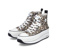 Rieker Damen-Sneaker Leopard-Weiß-Schwarz-Mehrfarbig 41