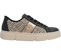 Rieker Damen Sneaker Low Schwarz, Damen, Größe: 43, Material: Kunstleder/Textil