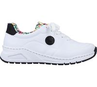 Rieker Damen Sneaker Low Weiß, Damen, Größe: 36, Material: Kunstleder/Textil