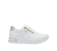 Rieker Damen Sneaker Low Weiß, Damen, Größe: 37, Material: Kunstleder/Textil