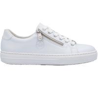 Rieker Damen Sneaker Low Weiß, Damen, Größe: 42, Material: Glattleder/Synthetik