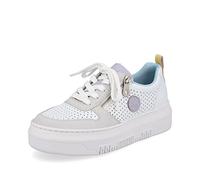 Rieker Damen Halbschuhe FSK – quarz/weiß/sun/lilac – Größe 39