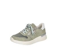Rieker Damen Sneaker N4730, Frauen Schnürhalbschuhe,lose Einlage,schnürschuhe,Sneaker,Halbschuhe,Freizeitschuhe,Woman,grün (52),36 EU / 3.5 UK