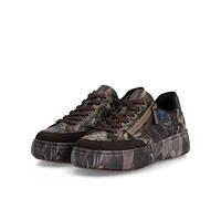 Rieker Damen-Sneaker Nougat-Braun-Mehrfarbig 39