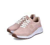 Rieker Damen-Sneaker-Schnürhalbschuh Rosa-Weiß 39