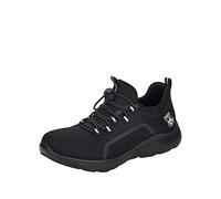 Slip-On Sneaker RIEKER Gr. 38, schwarz Damen Schuhe Sneaker mit einfachem Schnellverschluss (19443651-38)