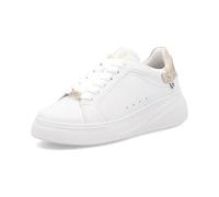 Rieker Plateausneaker RIEKER SPORT Damen Leder/Lederimitat Weiß/Gold Gr. 39