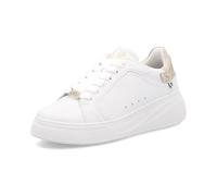 Rieker Plateausneaker RIEKER SPORT Damen Leder/Lederimitat Weiß/Gold Gr. 39